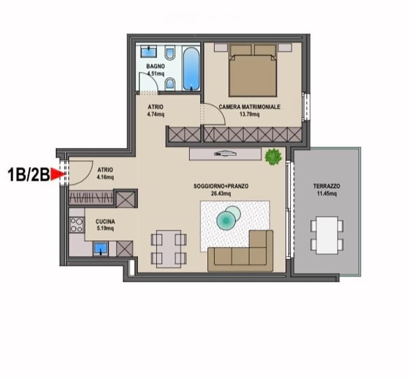 Moderno appartamento 2.5 locali a Lamone (8)