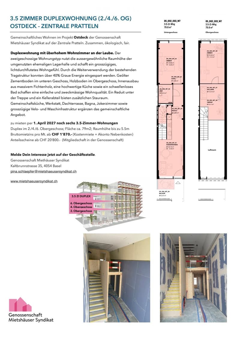 Genossenschaftliches Wohnen in Pratteln (2)