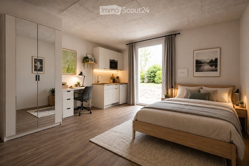 1 Zimmer Wohnung bei Biel | 100 m² Gemeinschaft & Garten (1)