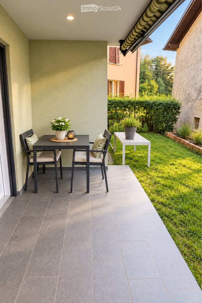 3.5 liocali a camorino con giardino privato e veranda (5)