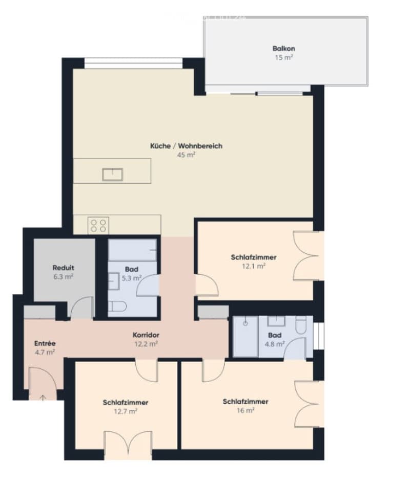 4.5 Zimmer, 119 m², 5. Stock (5)