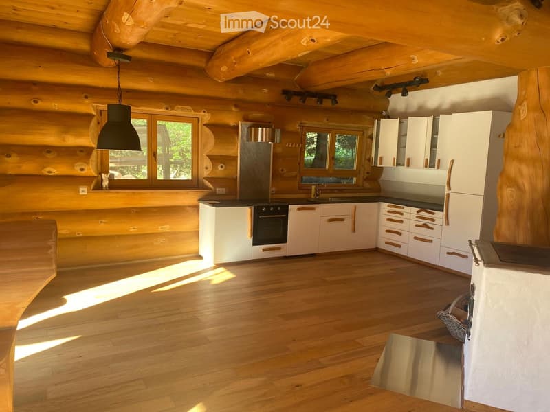 Wohnen im echten Blockhaus Natur, Ruhe und Gemütlichkeit (1)