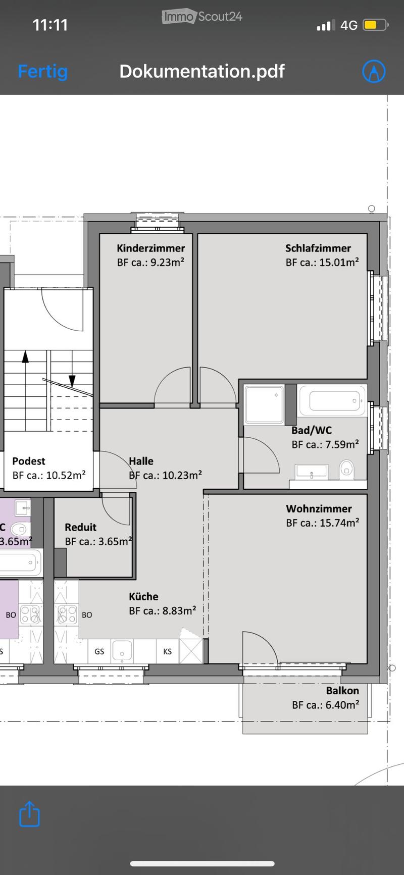 Nachmieter gesucht renovierte 3½-Zimmerwohnung (4)