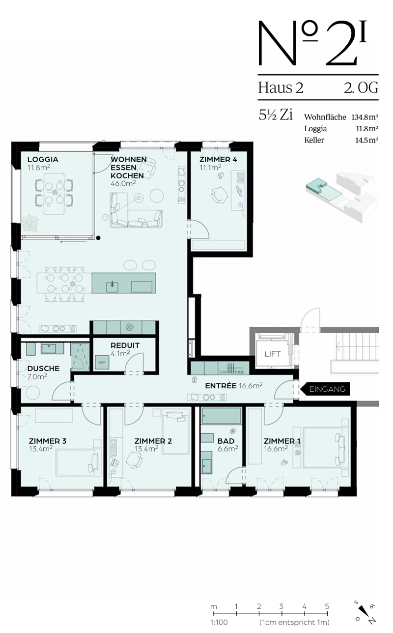 «Erstbezug» Moderne 5.5 Zimmerwohnung an zentraler Lage, nur 20 Minuten von Zürich (10)
