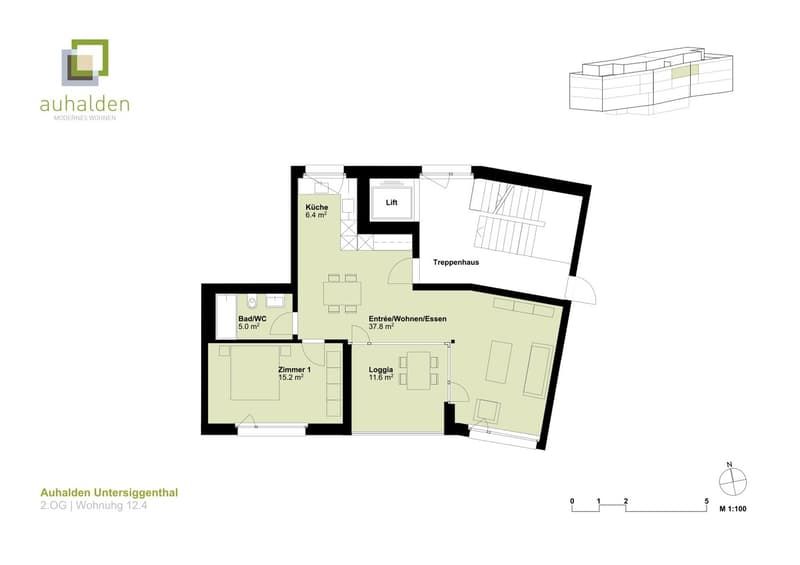 Moderne 2.5-Zimmer-Wohnung mit Loggia (2)