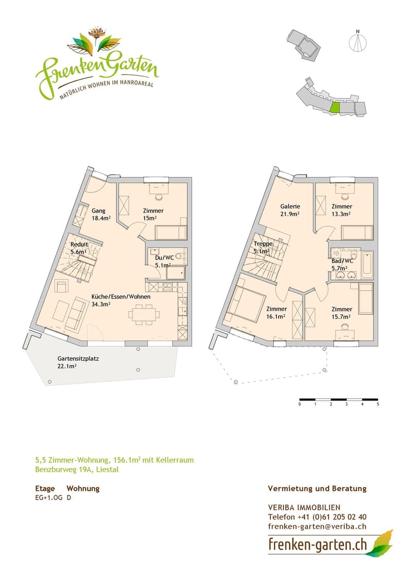 3.5-Zimmer-Maisonettewohnung mit Gartensitzplatz im Grünen von Liestal (9)