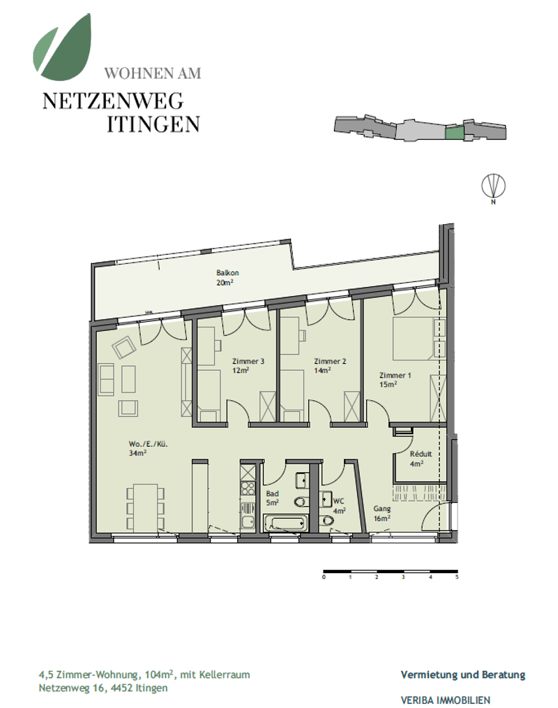 Schöne 4.5-Zimmerwohnung mit grossem Balkon (10)