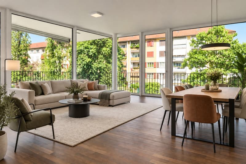 Moderne 3.5-Zimmerwohnung  im Iselin-Quartier (2)