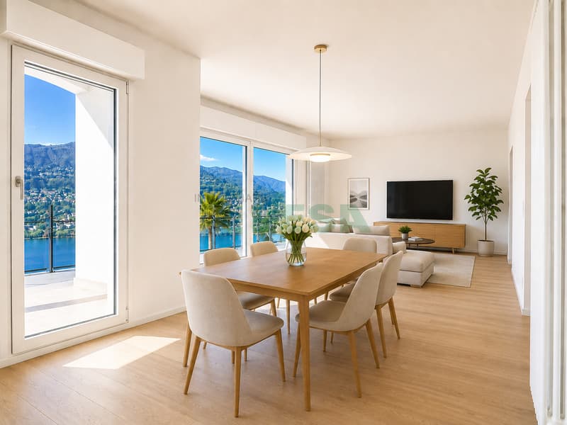 Splendido attico di 4,5 locali con spettacolare vista lago (2)