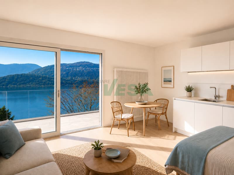 Elegante appartamento monolocale con magnifica vista lago (1)