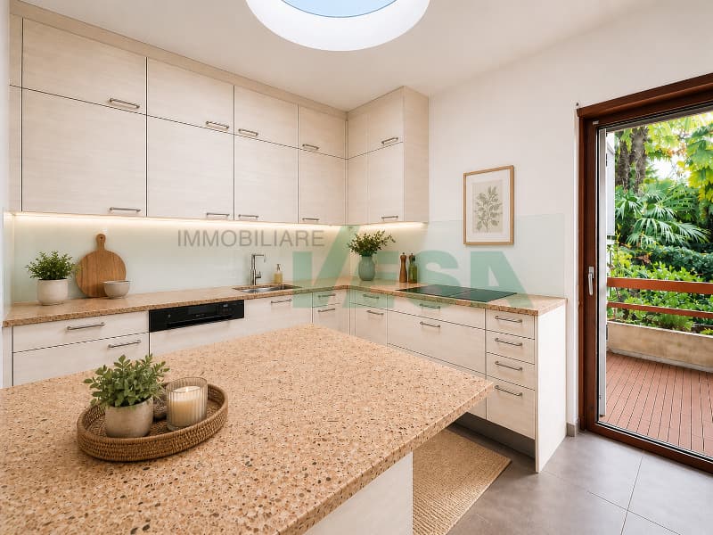 Elegante appartamento 5,5 locali con bella vista e giardino privato (12)