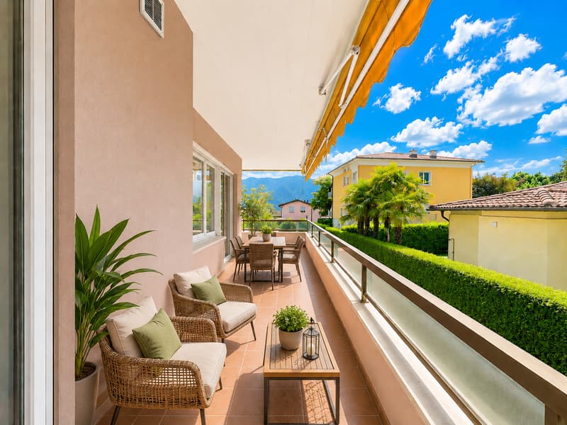 Spazioso e tranquillo appartamento 3,5 locali con giardino privato (6)
