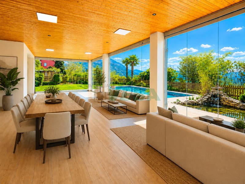 Spaziosa villa con piscina, grande giardino e appartamento monolocale (4)