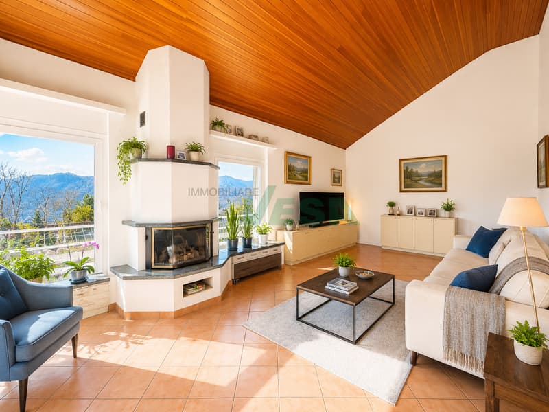 Spaziosa villa con piscina, grande giardino e appartamento monolocale (11)