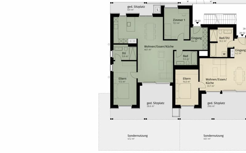 140 m² | 3.5-room garden apartment | First occupancy (11)
