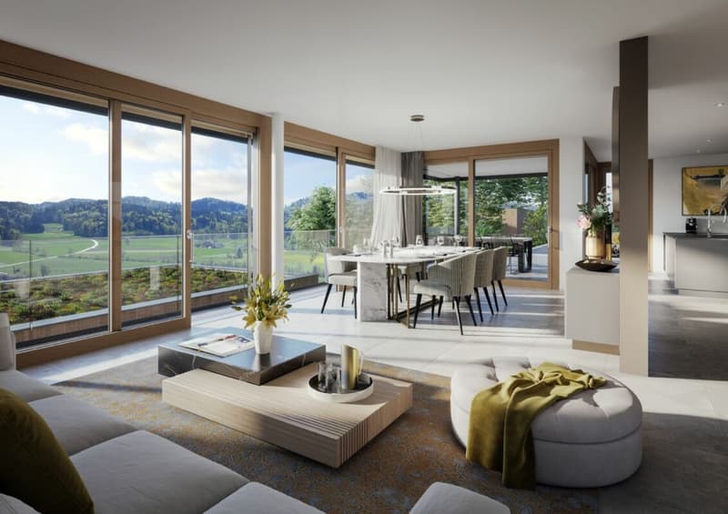 Habiter avec un panorama - maison de famille luxueuse avec vue sur les montagnes (3)