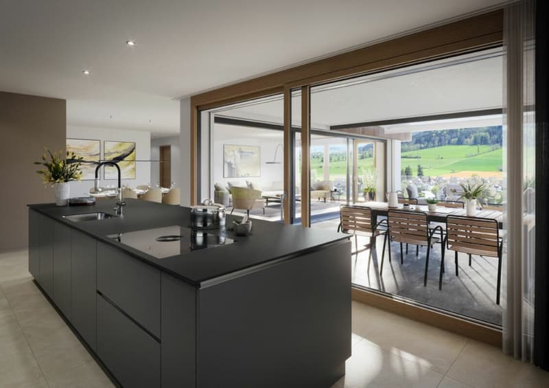 Habiter avec un panorama - maison de famille luxueuse avec vue sur les montagnes (4)