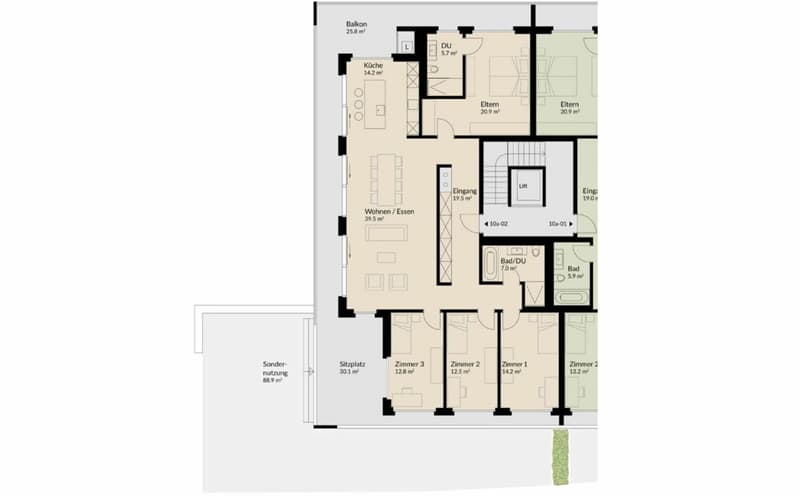 173 m² | 5.5-Zi.-Eigentumswohnung | Heerenberg | Erstbezug (12)