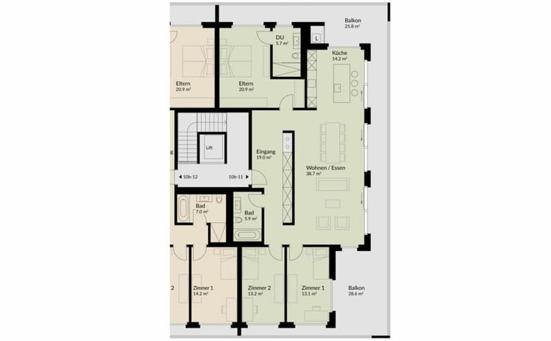 156 m² | 4.5-Zi.-Dachwohnung | Heerenberg | Erstbezug (12)