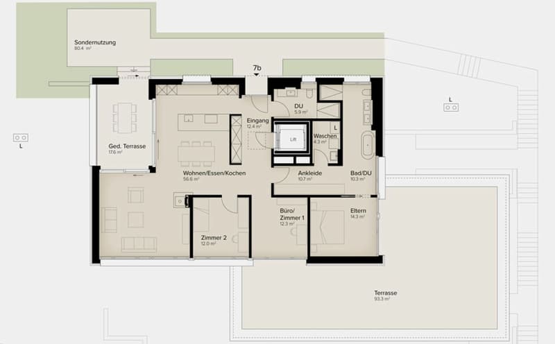 175 m² | Maison de terrasse luxueuse 4.5 pièces - In den Reben (10)