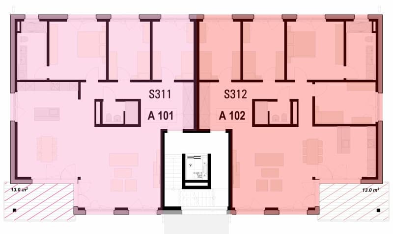 159 m² | 4.5-Zi.-Eigentumswohnung im OG Nr. A101 (13)