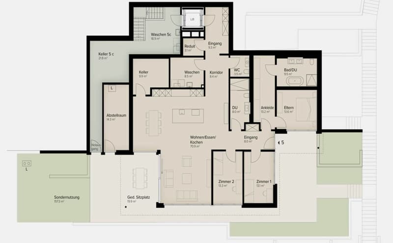 175 m² | Luxuriöses 4.5-Zimmer-Terrassenhaus - In den Reben (13)