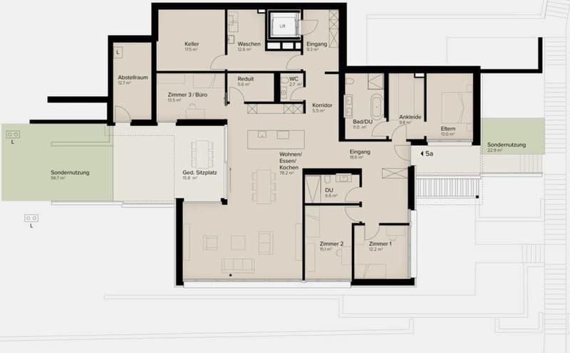247 m² | Luxuriöses 5.5-Zimmer-Terrassenhaus - In den Reben (12)