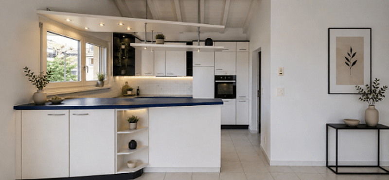 Traumhafte Attika-Wohnung (Maisonette) mit grosser Terrasse+Balkon und Abendsonne (1)