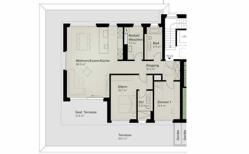 152 m² | 3.5-Zi.-Attikawohnung | Erstbezug | Neubauprojekt (9)