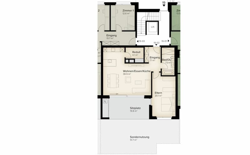 117 m² | 2.5-Zi.-Wohnung im EG | Erstbezug (9)
