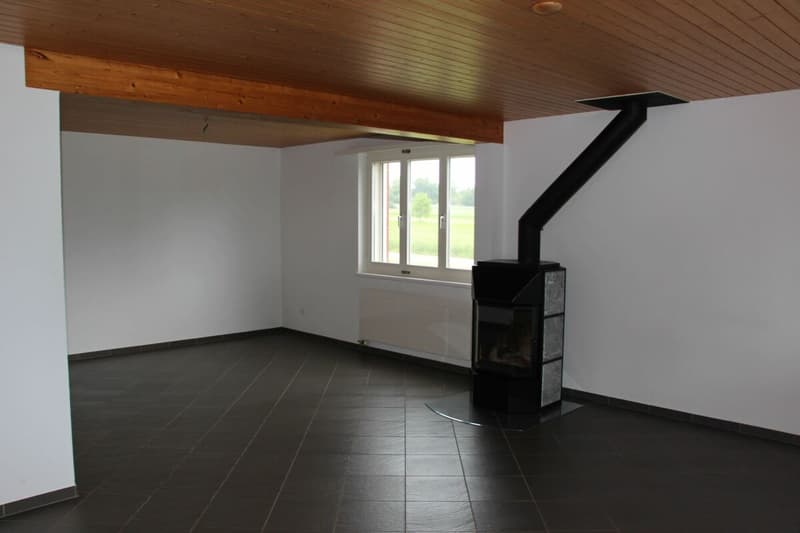 Wohnzimmer mit Schwedenofen 1. OG