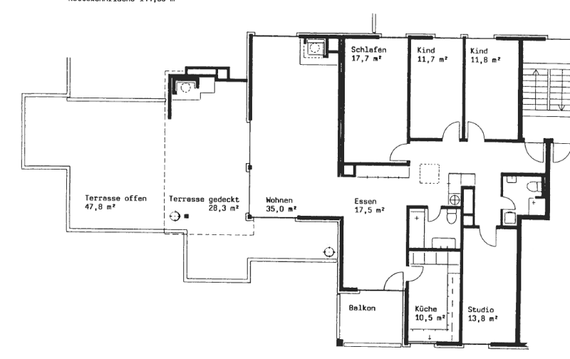 Grosszügige 5.5-Zimmer-Dachwohnung mit Panoramablick (1)