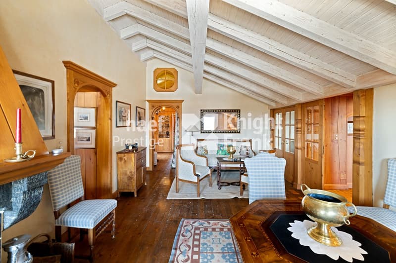 Attic apartment close to the golf course with individual studio (2)