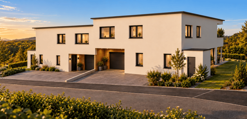 Bauland mit Projektstudie für 2 EFH (2)