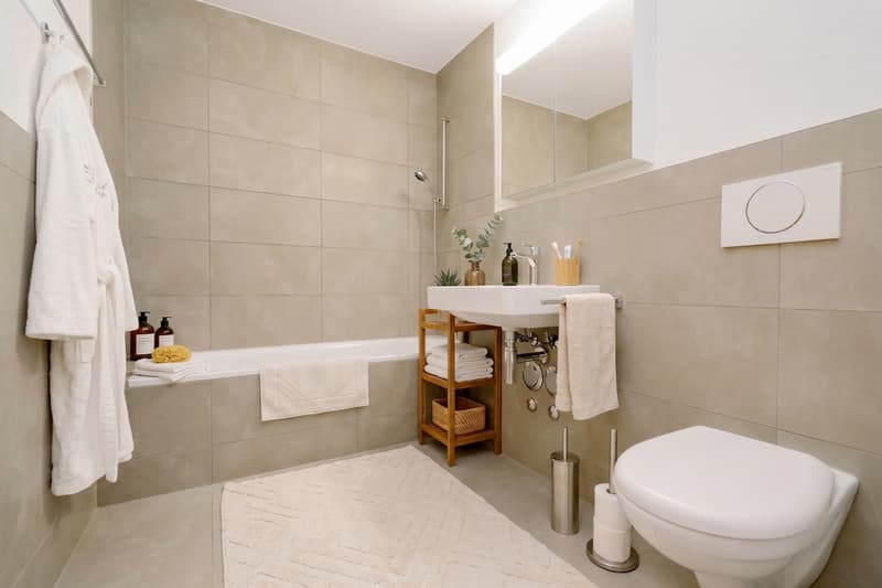 Badezimmer mit Badewanne