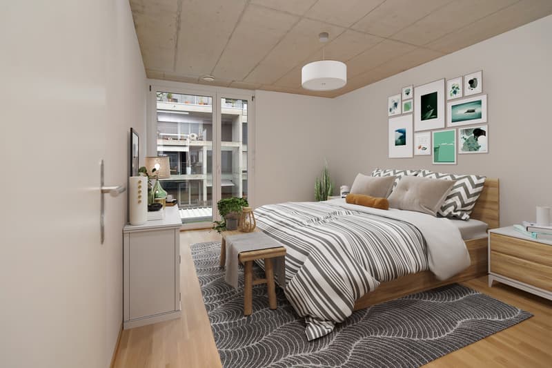 Beispiel Schlafzimmer möbliert