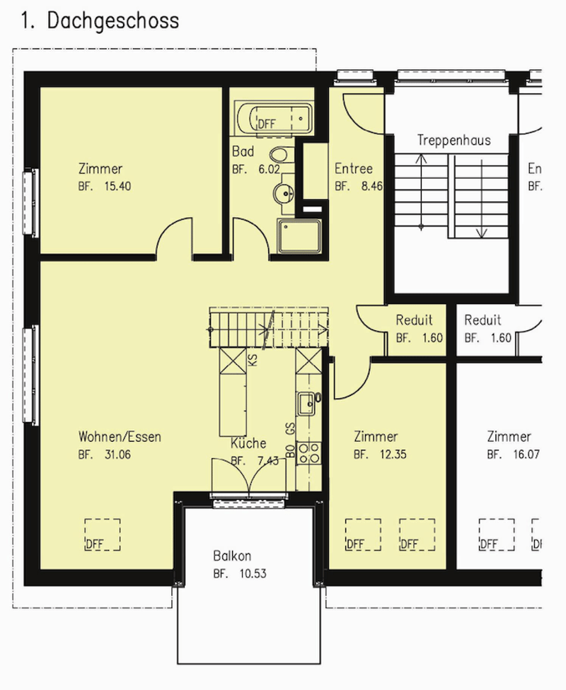 Charming 4.5-room maisonette apartment with balcony in Mettmenstetten (8)