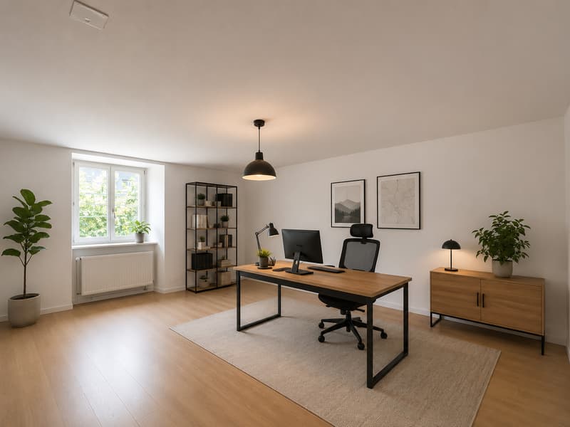 Visualisierung Arbeitszimmer