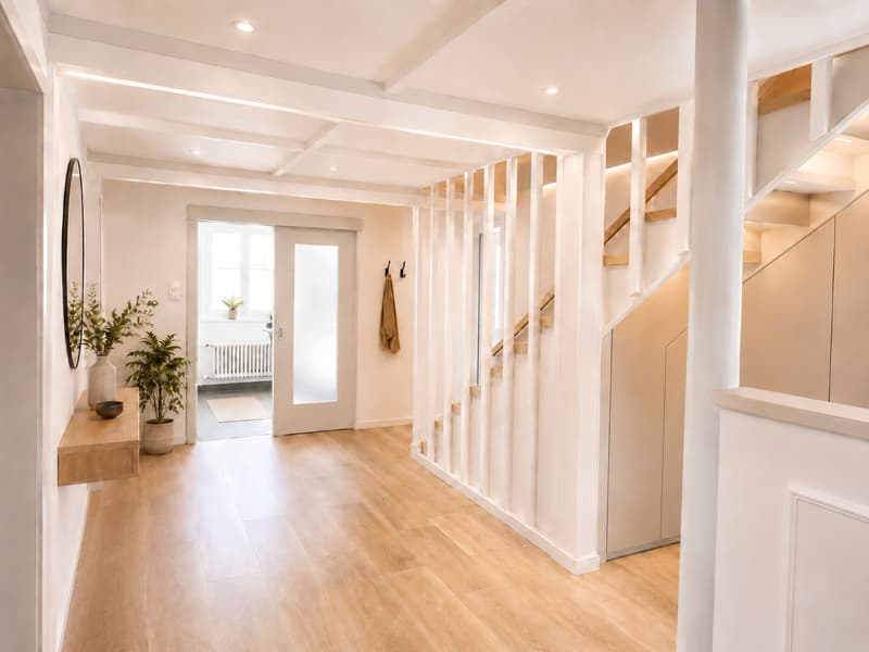 Charmantes 6.5-Zimmer Doppeleinfamilienhaus mit Altbau-Flair in Biglen (2)