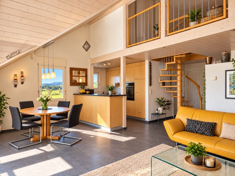 Stilvolle 4.5-Zimmer-Maisonette-Wohnung mit Weitsicht in Walkringen (4)