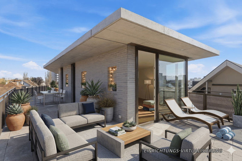 Modern 4.5 room attic maisonette apartment (new building) (2)