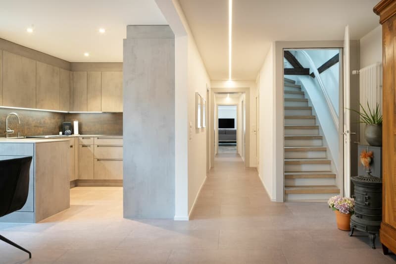 Exklusive und grosszügige 5.5 Z' Dach-Maisonettewohnung im Dorfkern (1)