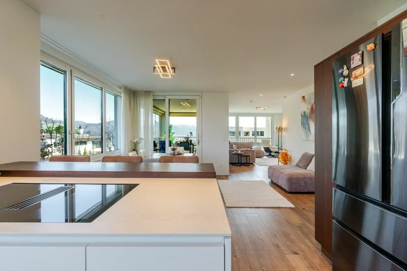 Maisonette-jardin d'appartement de 5,5 pièces à nouveau valorisé avec une vue magnifique et 2 EHP (1)