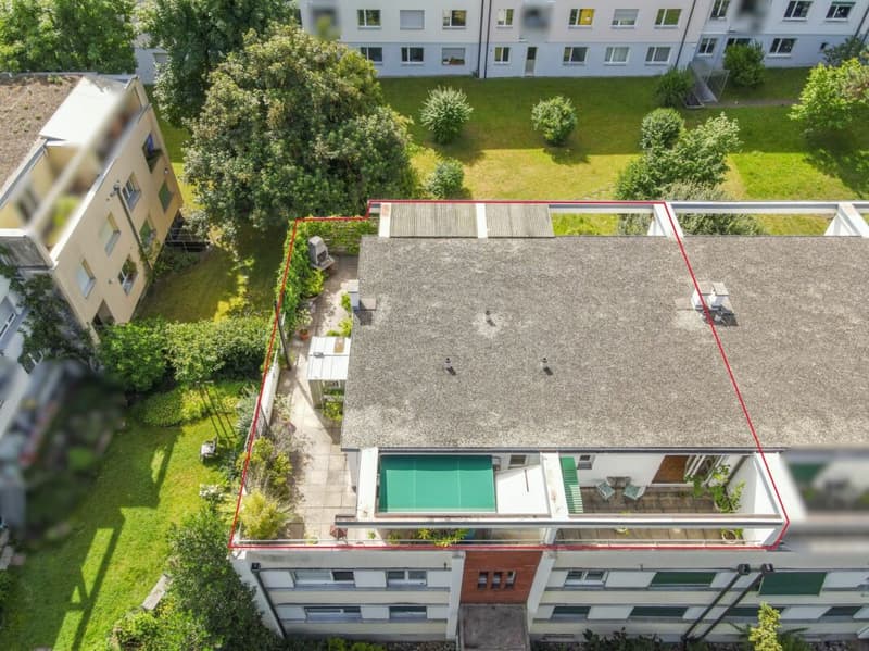 Über den Dächern von Basel: 3 Z' Attikawohnung mit traumhafter Terrasse ca. 80m2 (12)