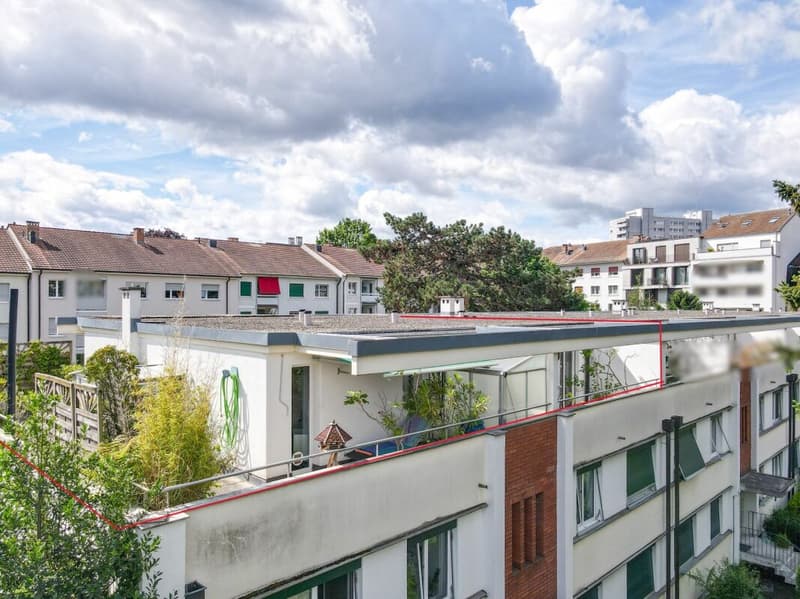 Über den Dächern von Basel: 3 Z' Attikawohnung mit traumhafter Terrasse ca. 80m2 (11)