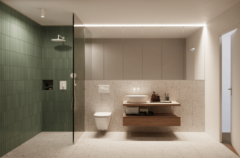 Urban und doch privat - Neubau 2.5 Z' Gartenapartment im beliebten St. Johann-Quartier (5)