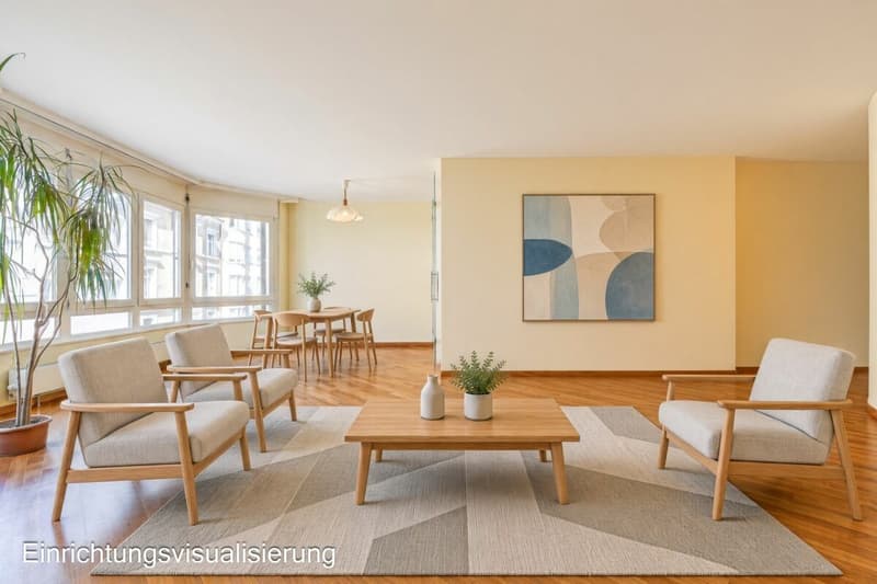 Wohnen mit Charme - helle 3.5 Z' Wohnung mit ruhigem Balkon zum Innenhof (3)