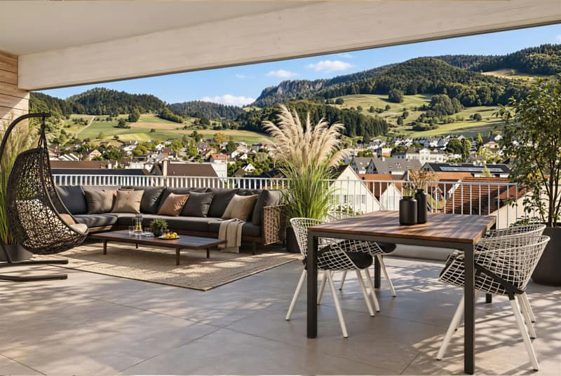 4.5 Z' Wohnung: L7 - hochwertig ländlich: Neubauprojekt mit 10 barrierefreien Eigentumswohnungen in Oberdorf BL (5)