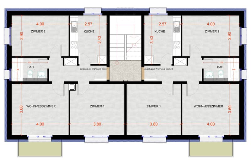 Appartamento moderno 3 locali con balcone (9)
