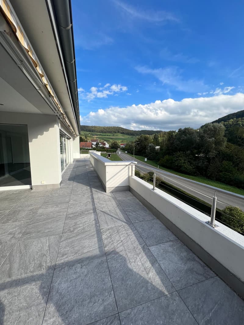 Top moderne 4.5-Zimmer-Dachwohnung ca. 175m2 mit grossem Balkon mit Blick ins Grüne (11)